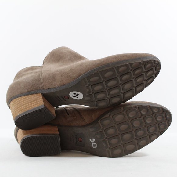 Blondo Women's Villa Waterproof Suede Ankle Bootie - Mushroom/Taupe 14M - Picture 5 of 6